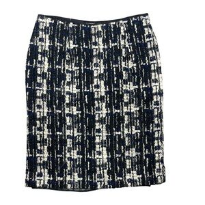 Paul Smith Blue Tweed Pencil Skirt